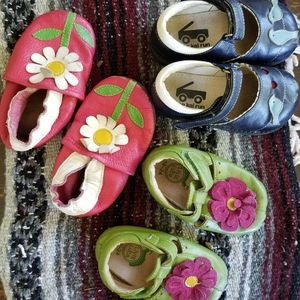 Lot of baby girl walker shoes